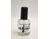 Empty Glass Top Coat Bottle