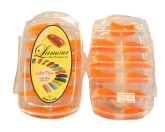 Lamour Sheer Orange Nail Tips - 48